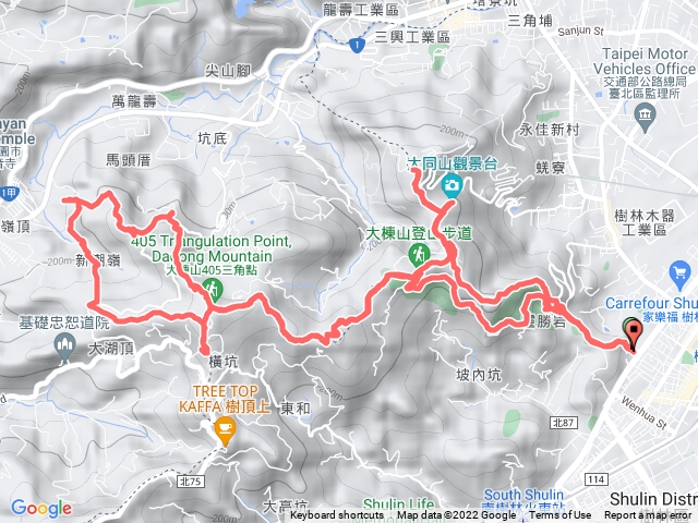 大同山、大棟山、青龍嶺