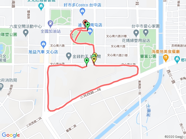 迪卡儂夜跑2019.9.4