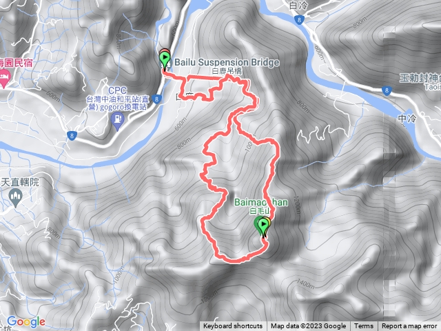 白毛山1450峰大O小O