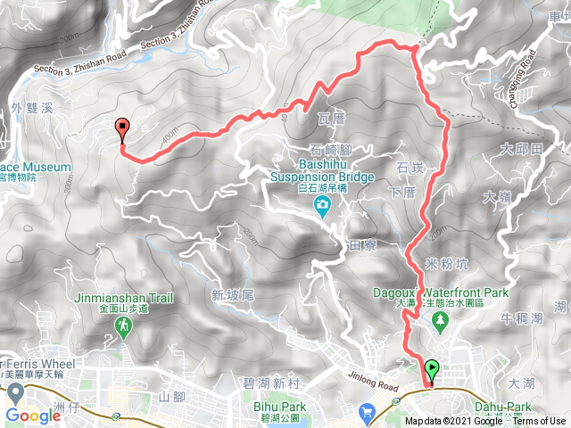 秀湖縱走到大崙尾山步道口