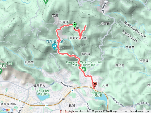 龍船岩、開眼山、鯉魚山、大溝溪步道預覽圖