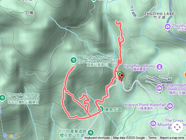 頂湖山、猴崁古道、草山觀瀑平台