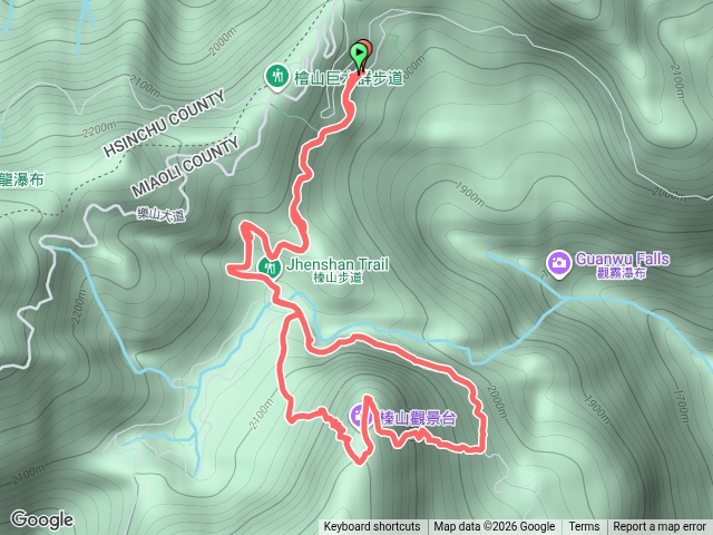 觀霧榛山登山步道預覽圖