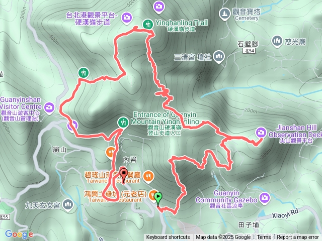 觀音山連走,硬漢嶺、尖山、東明山