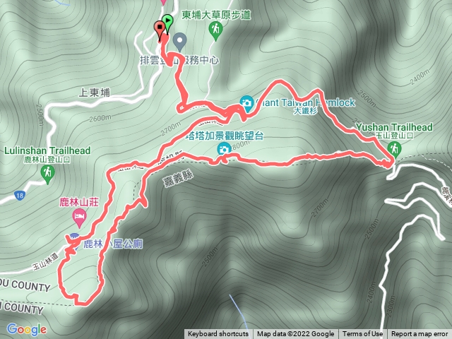 塔塔加 大鐵杉 鹿林山莊 麟趾山