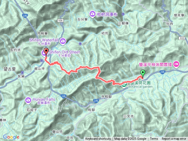 20251207雙溪-番子坑站-東內平林山-上林山-平林山-平湖東步道-內平林山-西步道-番子坑步道-十分寮橋站