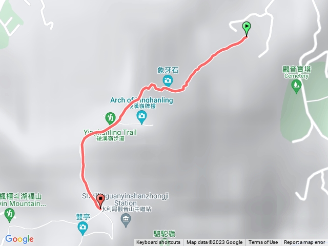 牛寮埔步道-硬漢嶺步道-楓櫃斗湖步道口