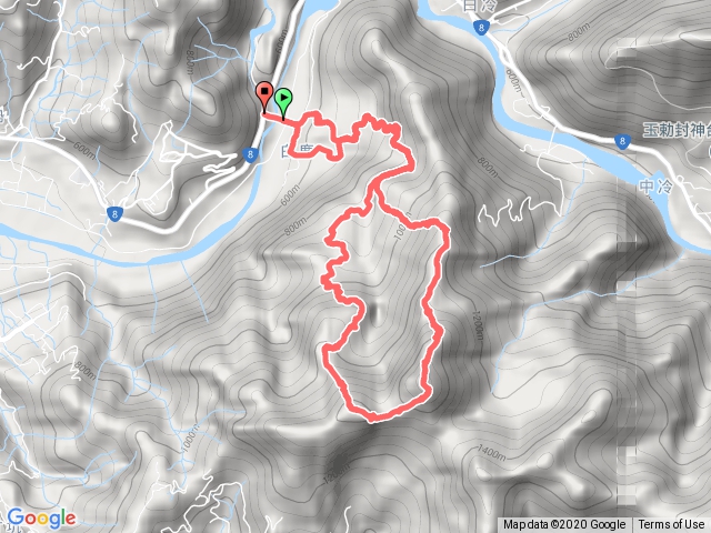 白毛山經1450峰O形縱走