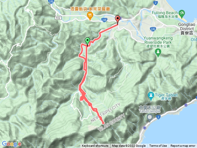 貢寮桃源谷開車直上