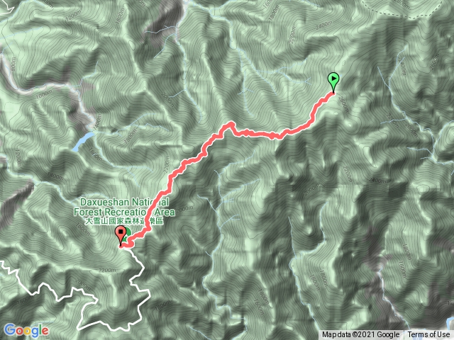 捎來小雪山國家步道