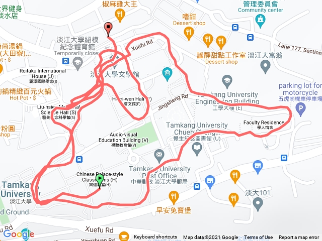 開學前校園健走