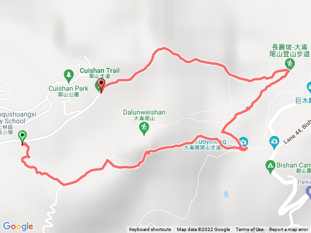 中社上大崙尾山-長壽坡-翠山步道