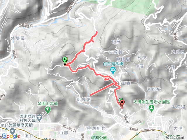 碧山巖、忠勇山、金龍、碧溪產業道路