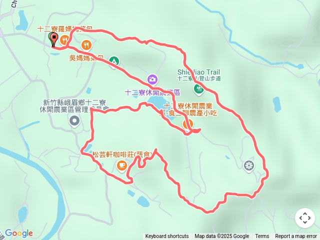 十二寮步道O繞賞桐花