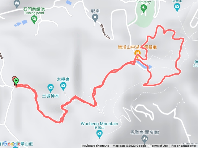 70號登山口-直上山中湖-繞湖一大圈後回山中湖後原路返回