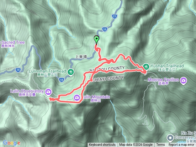 麟趾山、鹿林山、鹿林前山三山縱走