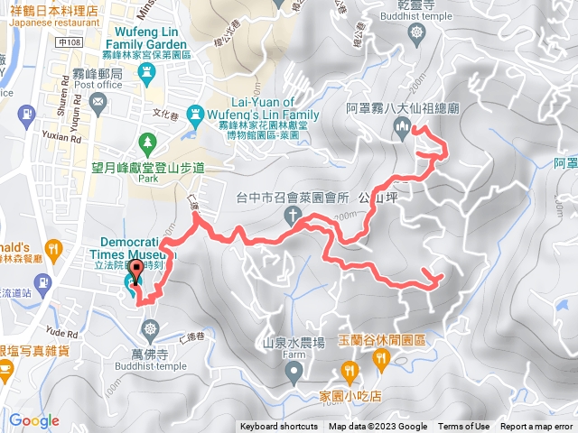 霧峰_阿罩霧山（中心瓏步道）