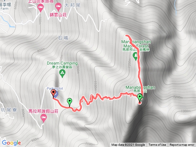 馬那邦山-天然湖登山口