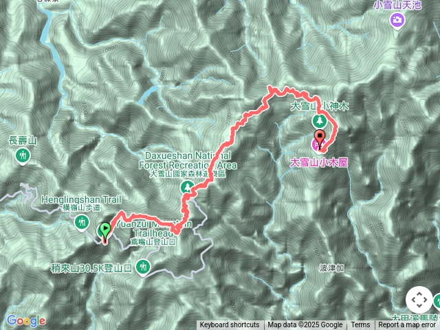 鳶嘴稍來27.5上木馬道下43K遊客中心