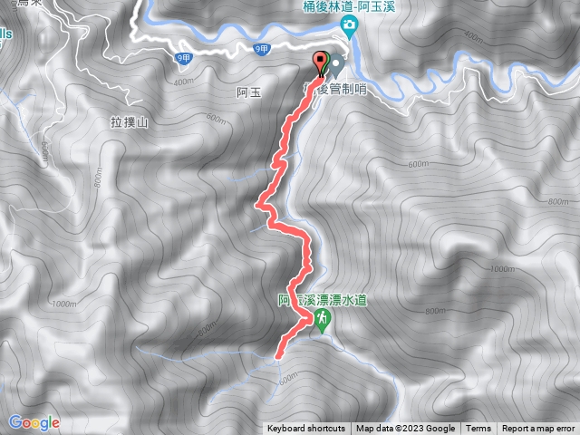 西坑林道-雙瀑匯流處