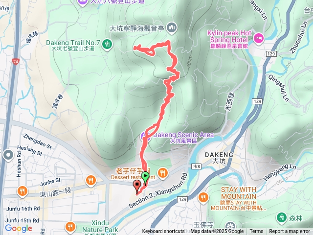 大坑九之一順時上六果園來回