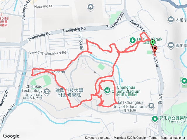 華陽公園建國科大彰化田徑場散步