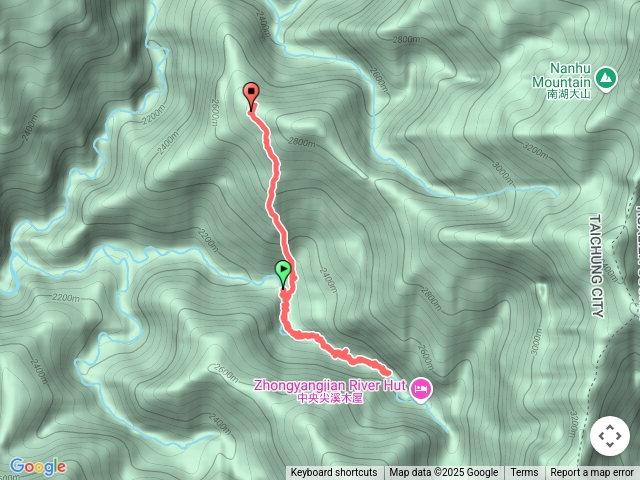 勝光登山口到中央尖溪四天三夜路徑分享第二天