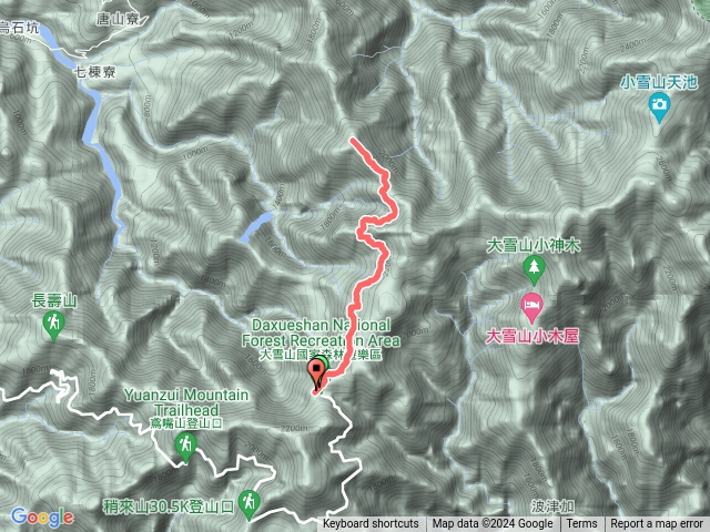 烏石坑山-大雪山210林道預覽圖