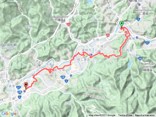 八堵->汐止 諸峰連走【富健山、八堵山、三疊山、臥龍山、益壽山、六堵山、五堵南山、錦峰山】