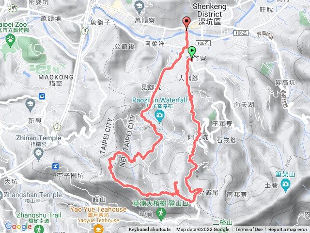 大崎嶺步道、阿柔洋山、猴山岳、炮子崙步道