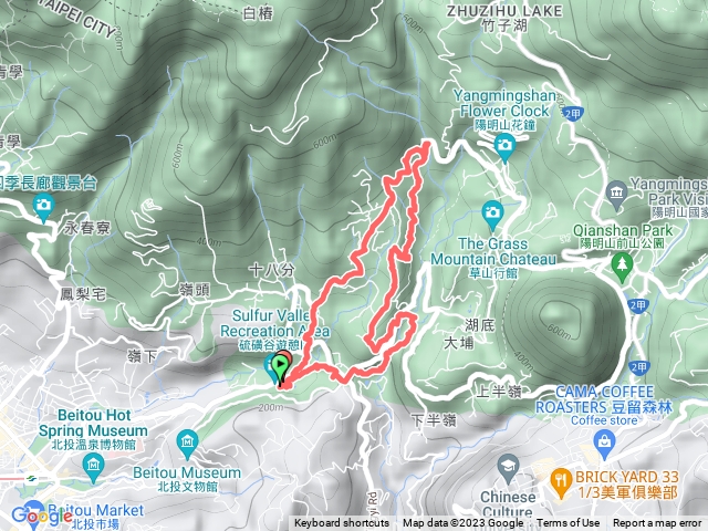 硫磺谷步道龍鳳谷步道十八份拐圳步道