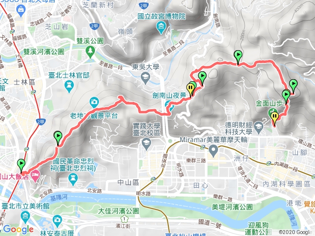 台北大縱走第五段—金面山下