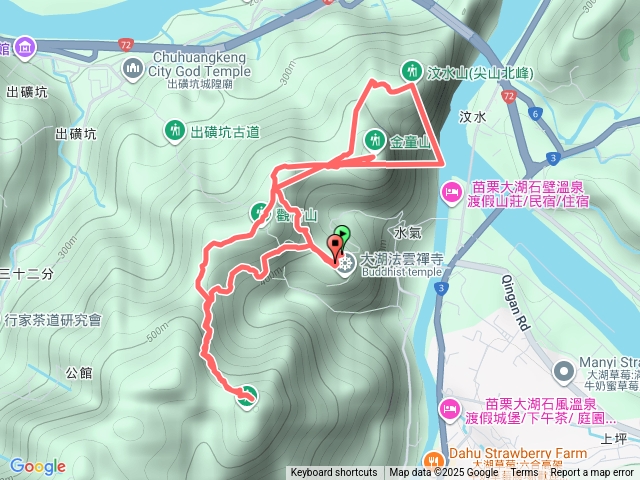 金童山，玉女山，汶水山連走預覽圖