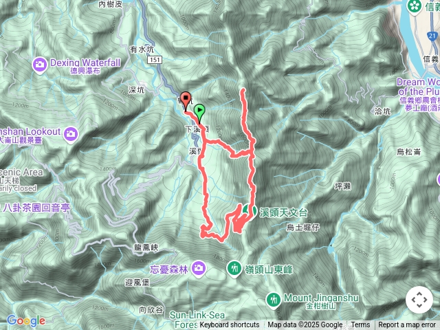 米堤飯店香蕉園上鳳凰山，台寅山下園區