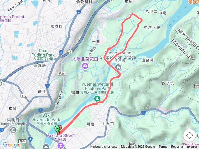 桃園大溪 月眉河濱步道、中庄調整池