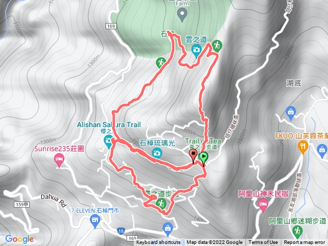 頂石桌步道，霧之道-茶之道-雲之道