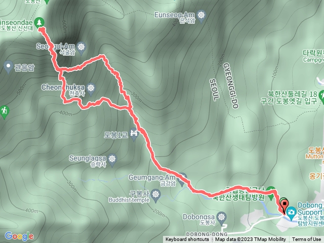 首爾北漢山國立公園-道峰山-紫雲峰路線