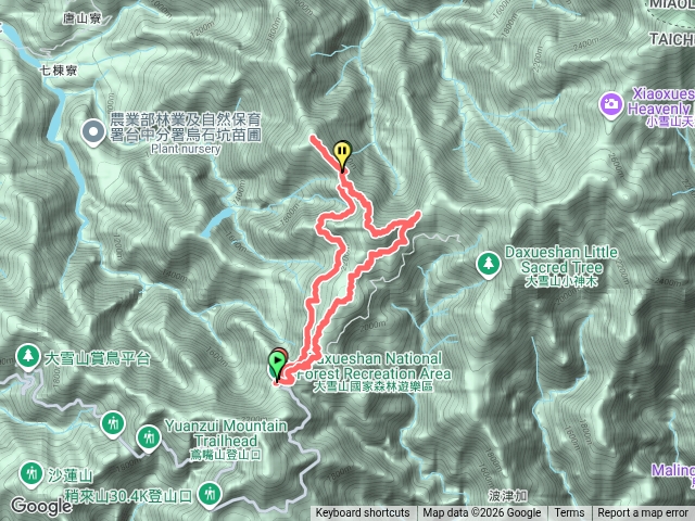 大雪山烏石坑山0繞船型山