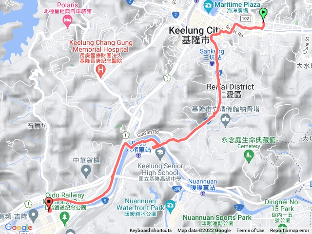 基隆_信義區圖書館至七堵區圖書館