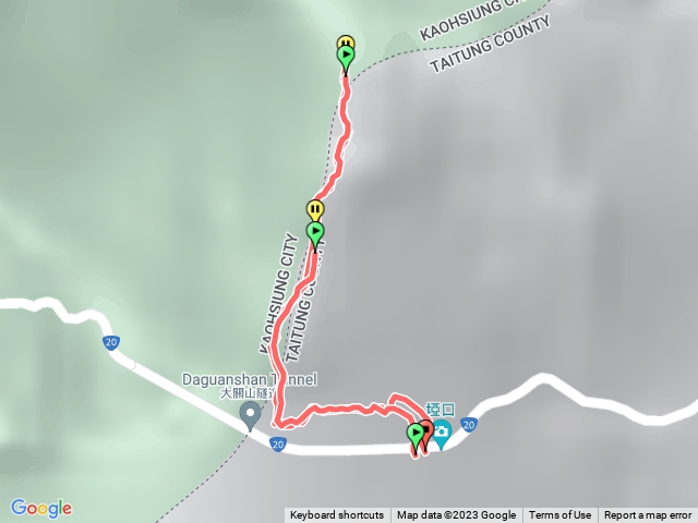 關山嶺山-單程來回