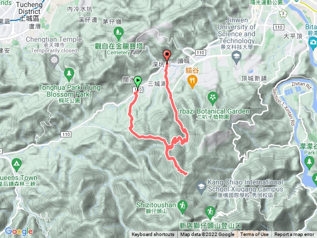 錦繡站、十七寮山、大丘田山、安泰路、二城站