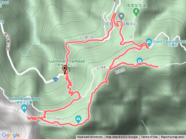 鹿林山登山口鹿林前鋒鹿林山麟趾山