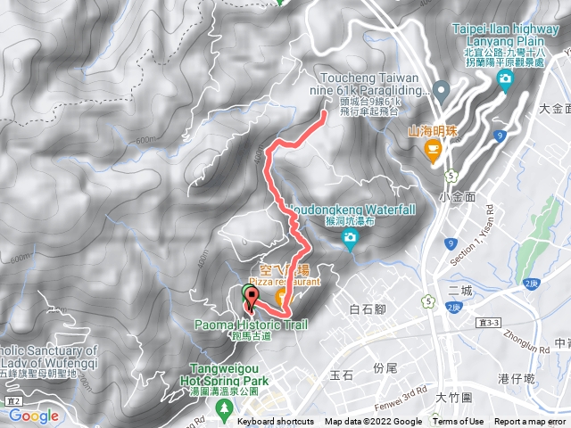 雨天跑馬古道健行