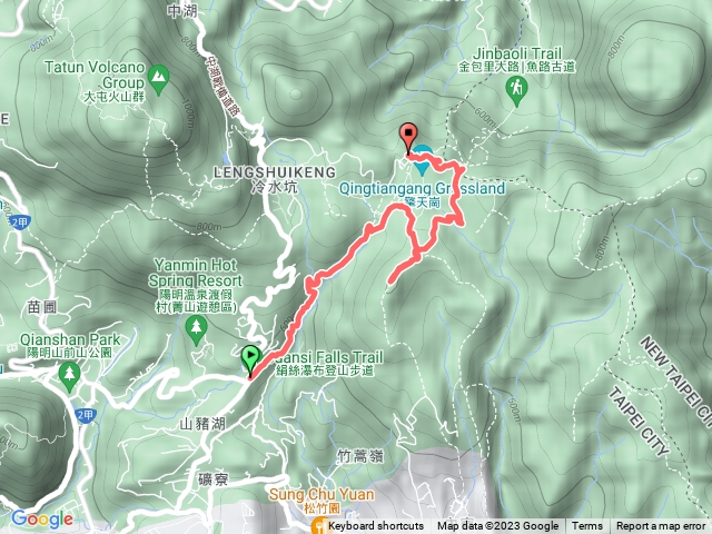 絹絲瀑布 竹嵩山