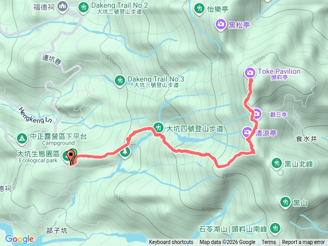 大坑4號步道及頭嵙山三角點