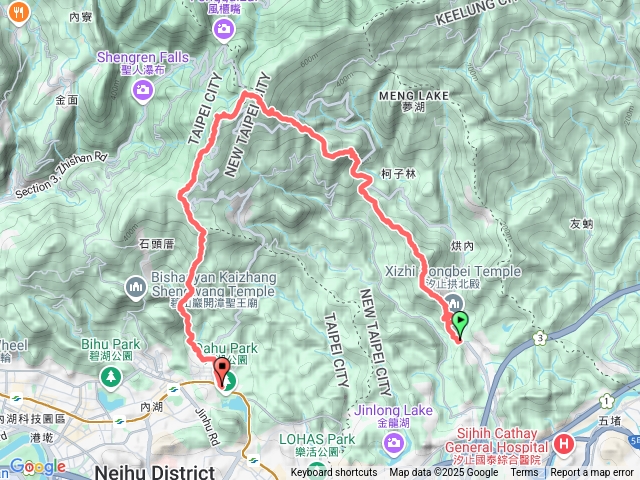 20250112-拱北殿→捷運大湖公園站-13連峰（第二刷）預覽圖