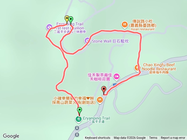 隙頂路線預覽圖