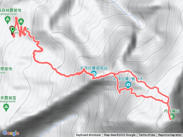 北德拉曼神木及內鳥嘴山：