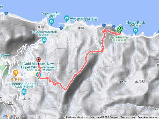 20230404劍龍稜：南新宮-南子吝東峰、南子吝山、黃金七稜（南子吝山稜）、黃金五稜（劍龍稜）、381峰、龍牙岩、黃金六稜（鋸齒稜）、黃金三稜（茶壺山稜）、金手指、擼蛋-勸濟堂（鐵牛隊）