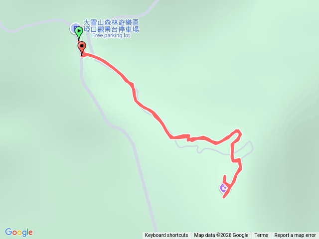 大雪山森林遊樂區 埡口觀景台步道